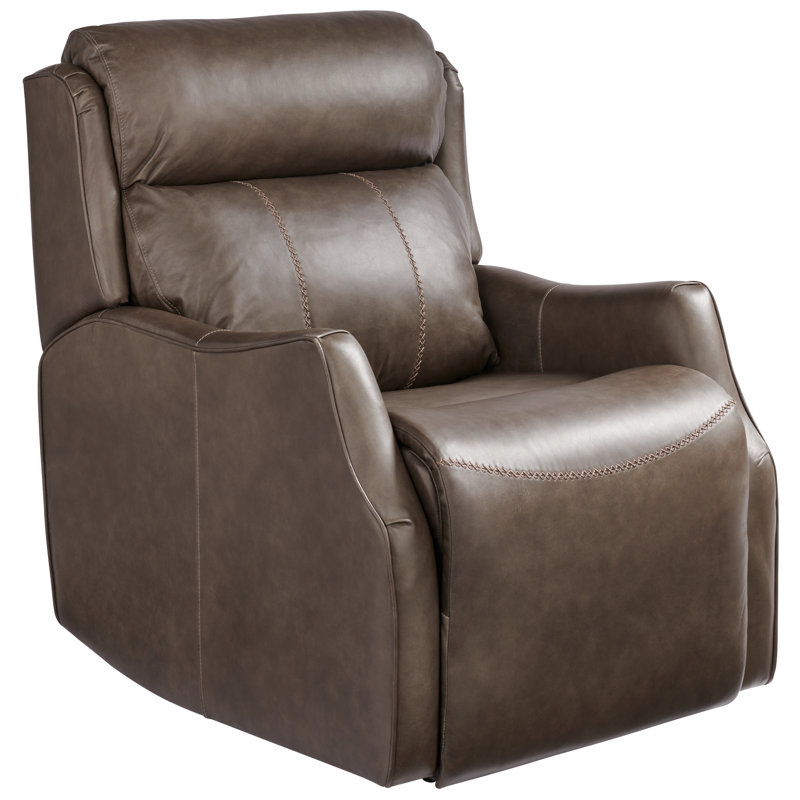 Latitude Run Mujdat Genuine Leather Power Wall Hugger Recliner Wayfair